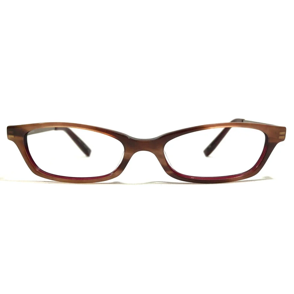 Paul Smith Eyeglasses Frames PS-268 SYGA Brown Horn Gold Cat Eye 47-16-140